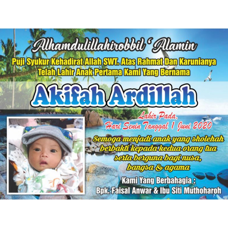 Jual Banner Ucapan Kelahiran Bayi | Shopee Indonesia