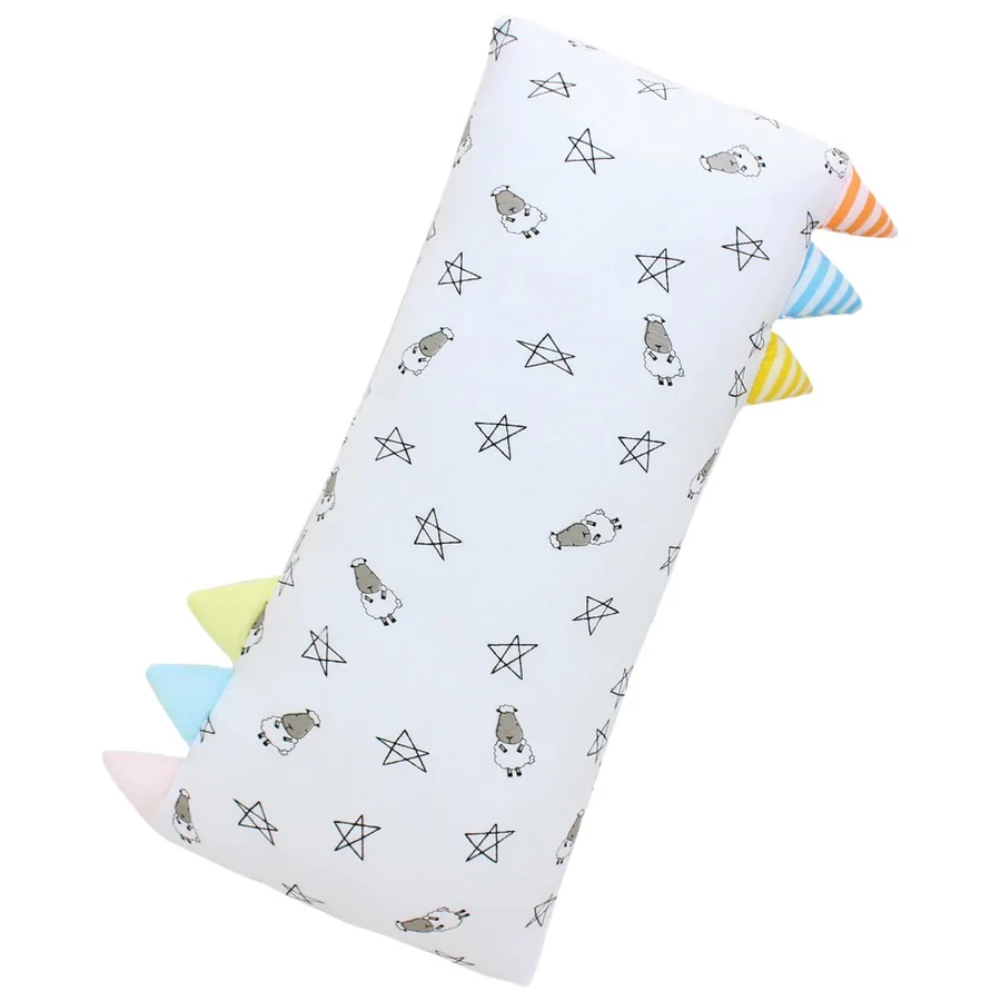 Baabaasheepz Bedtime Buddy Medium Small Star & Sheepz with Color & Stripe tag - Medium 18X38CM / Bantal Anak (PINK)