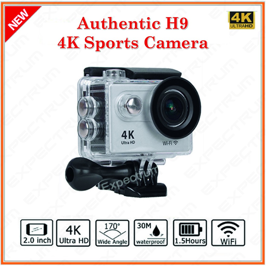 Jual PROMO NEW MODEL H9 Action camera Ultra HD 4K WiFi 1080P 60fps 2 0