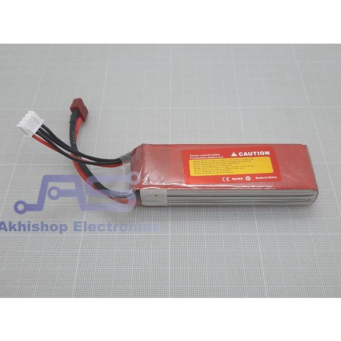 Jual Red Lipo Battrey 1800mAh 3S 25C T Plug LIMITED | Shopee Indonesia
