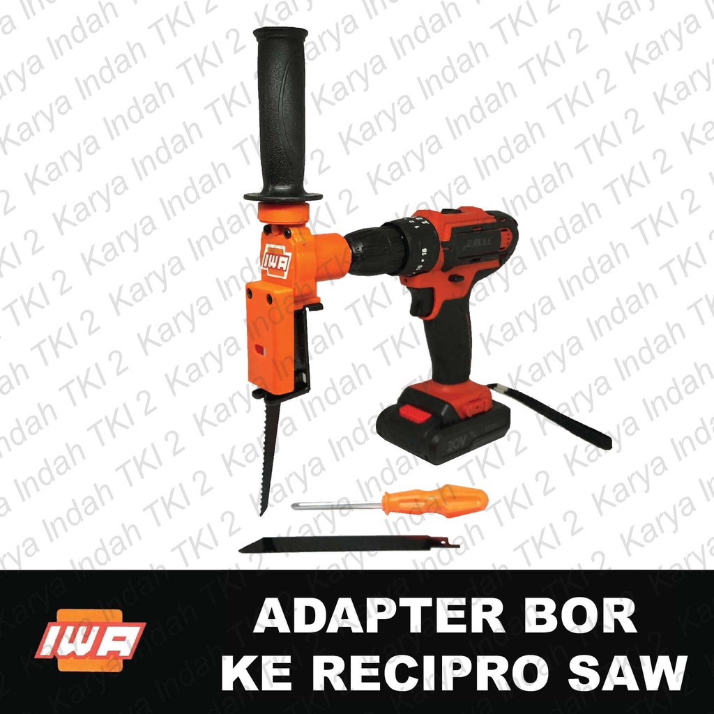 Jual Adapter Bor Ke Gergaji IWA Recipro Saw Converter Drill Adaptor ...