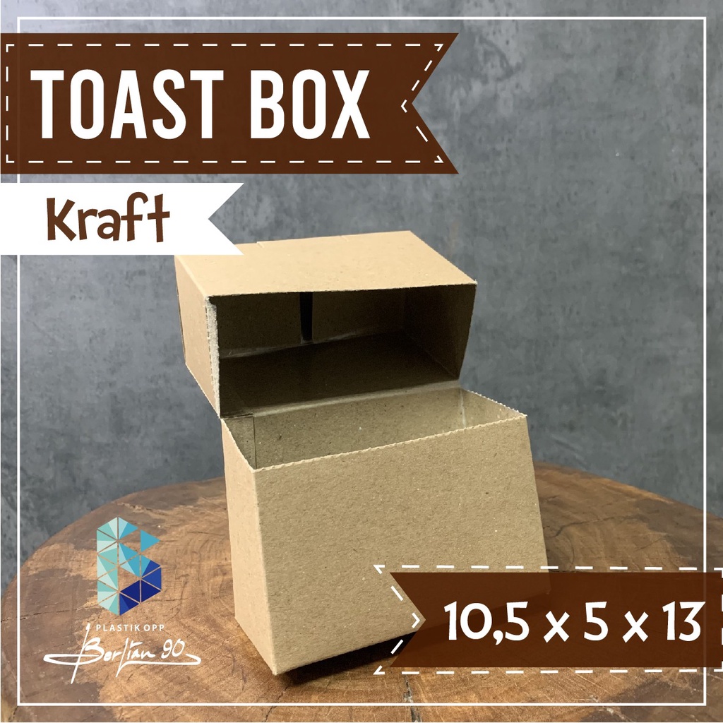 Jual BOX TOAST TAKE AWAY TEBAL PREMIUM LAMINASI KRAFT TERMURAH | Shopee ...