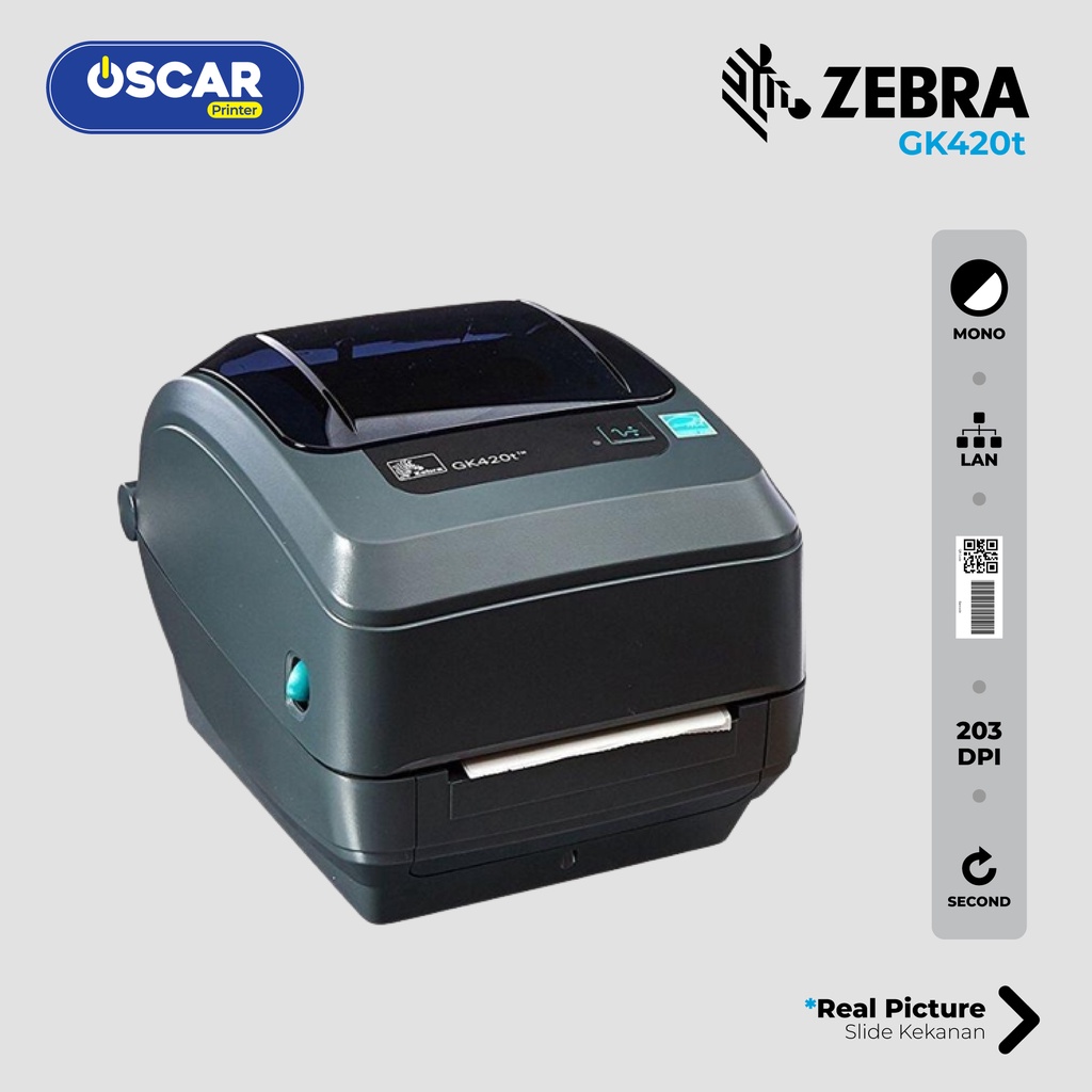 Jual Printer Thermal Zebra Gk420t Printer Resi Printer Barcode Shopee Indonesia 1533