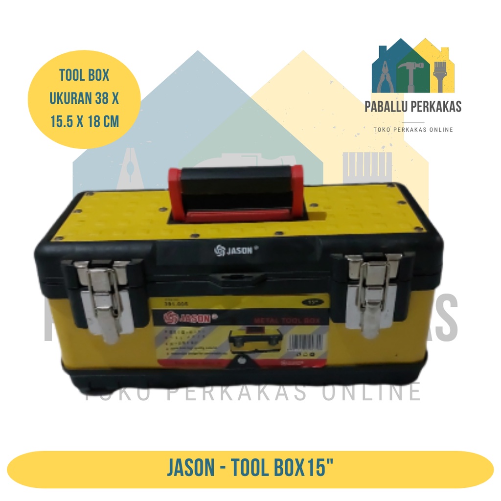 Jual Toolbox Tool Box Besar 2 Susun Jason 15" / Tool Organizer Box ...