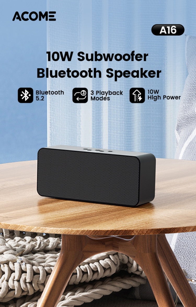 Jual ACOME Special Bundling Super Bass Speaker Bluetooth 5.2 10W High ...