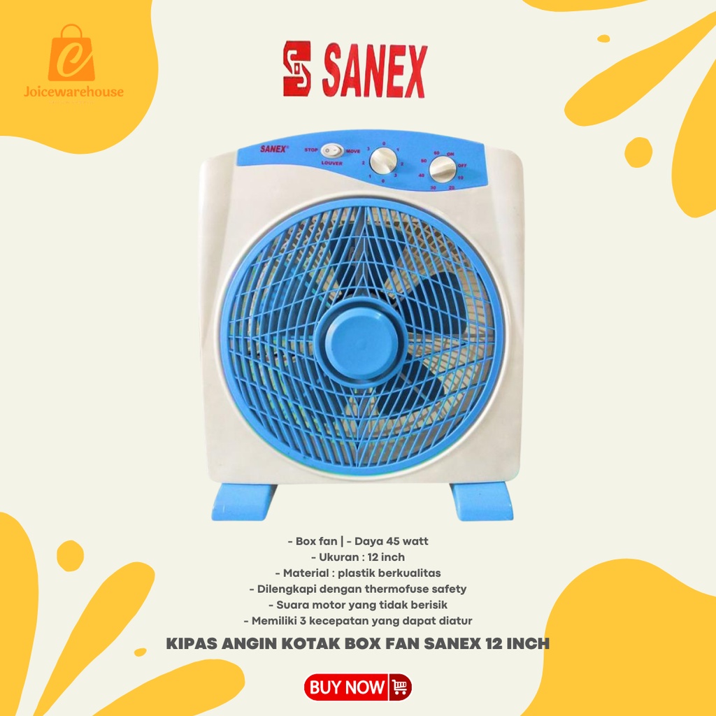 Jual Kipas Angin Kotak Box Fan Sanex 12 Inch Shopee Indonesia 4536