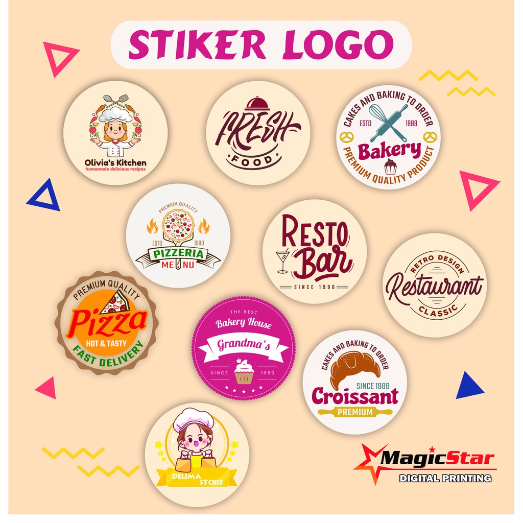 Jual Sticker label custom bontak / label stiker logo cutting TERMURAH