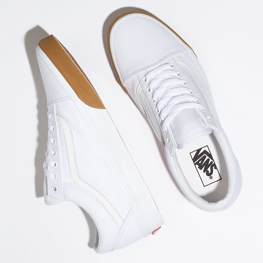 White gum bumper on sale vans