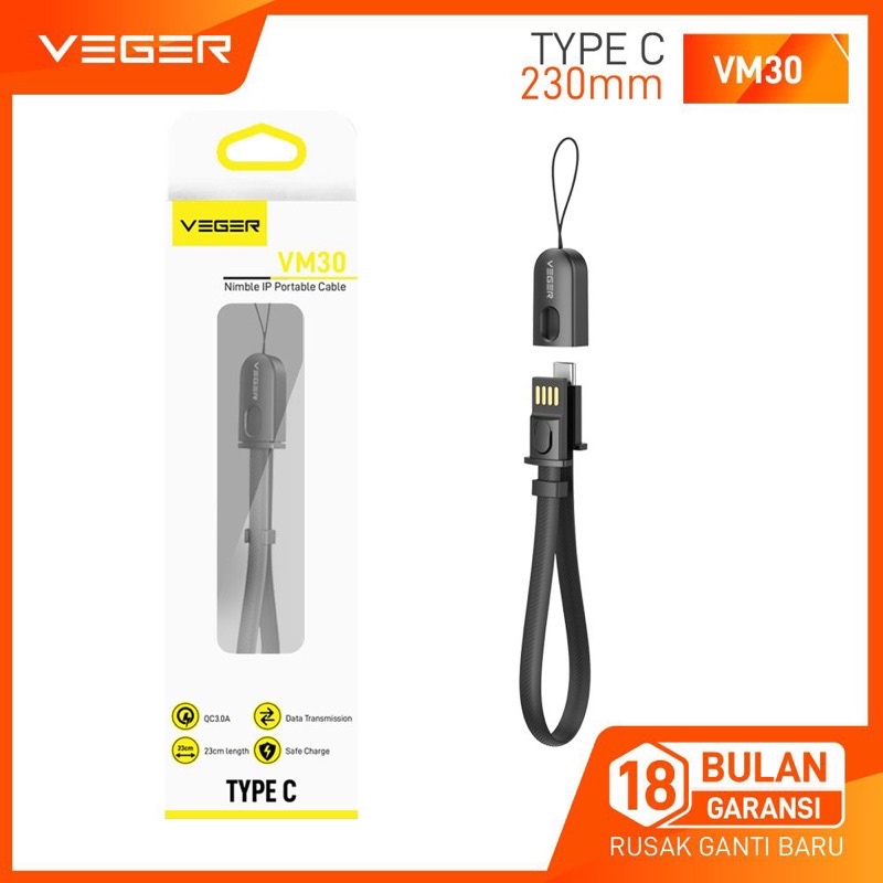 Jual Veger Vm Veger Vm Ac Kabel Data Micro Type C Lightning Cm Quick Charging