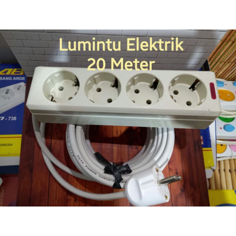 Jual Stop Kontak jadi Rakitan Panjang Kabel 20meter + Terminal Unicon 4 ...