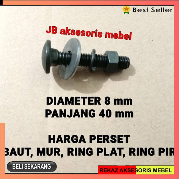 KREATOR KRT110102 Spaniga-Schrauben 8x40 Mm – 40 Stück, Für Holz & DIY