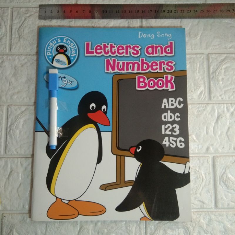 Jual buku anak wipe clean preloved second bekas pingu s english letters