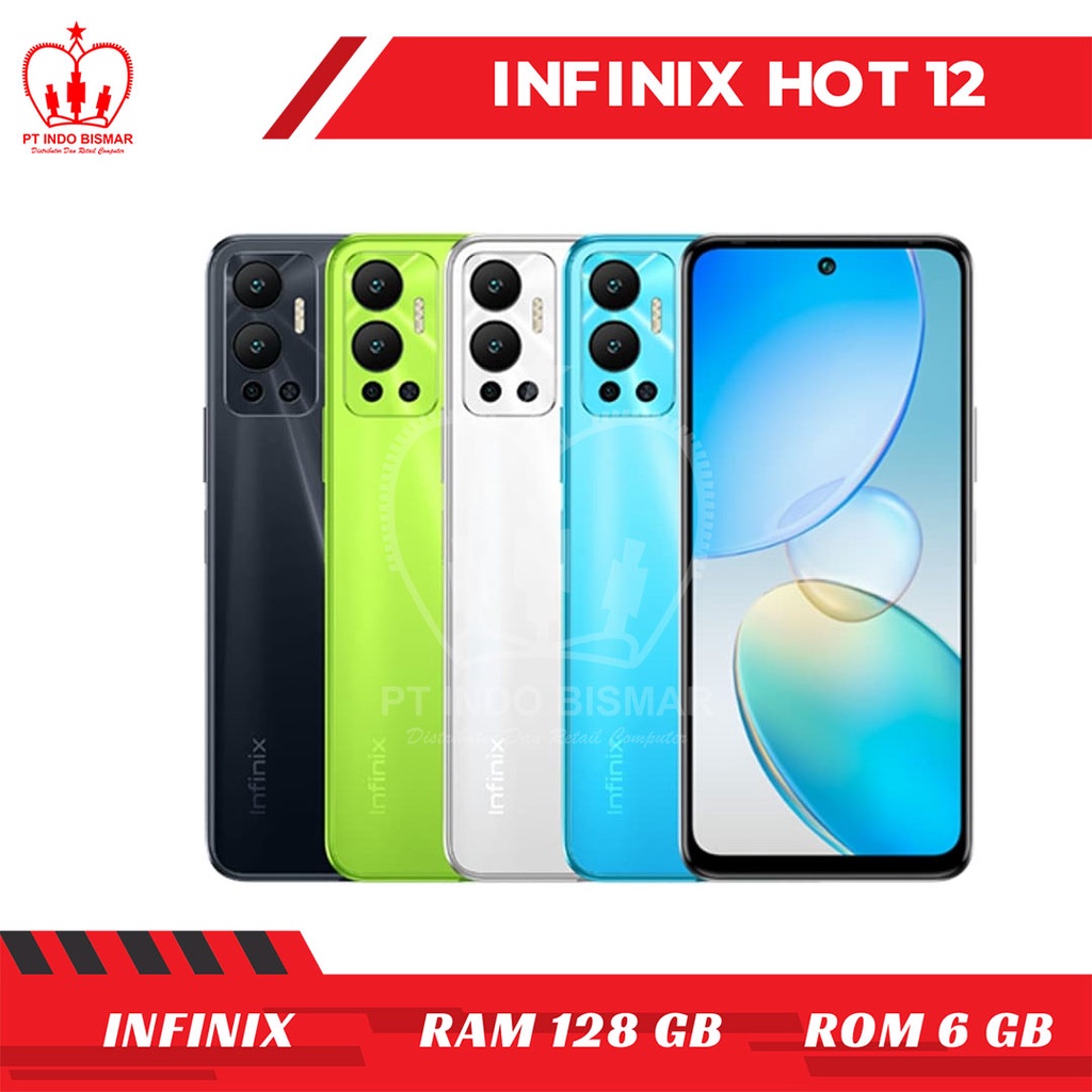 Jual Infinix Hot 12 RAM 6GB ROM 128GB SMARTPHONE BERGARANSI | Shopee ...