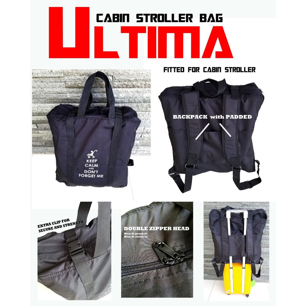 Jual Ultima yoyo backpack stroller bag untuk cabin stroller / Tas ...