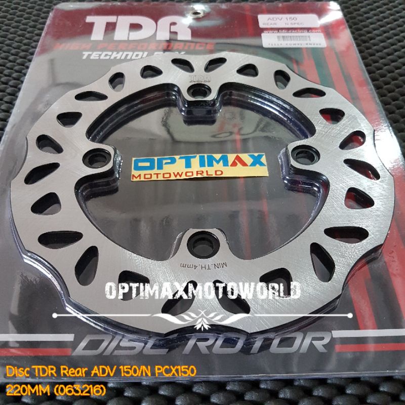 Jual DISC ROTOR RACING PIRINGAN CAKRAM BELAKANG TDR 220 MM ADV 150 ALL ...