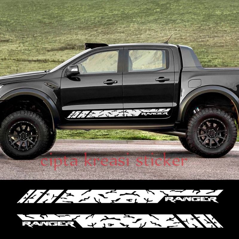 Jual sticker mobil Ford ranger stiker list samping mobil Ford ranger ...