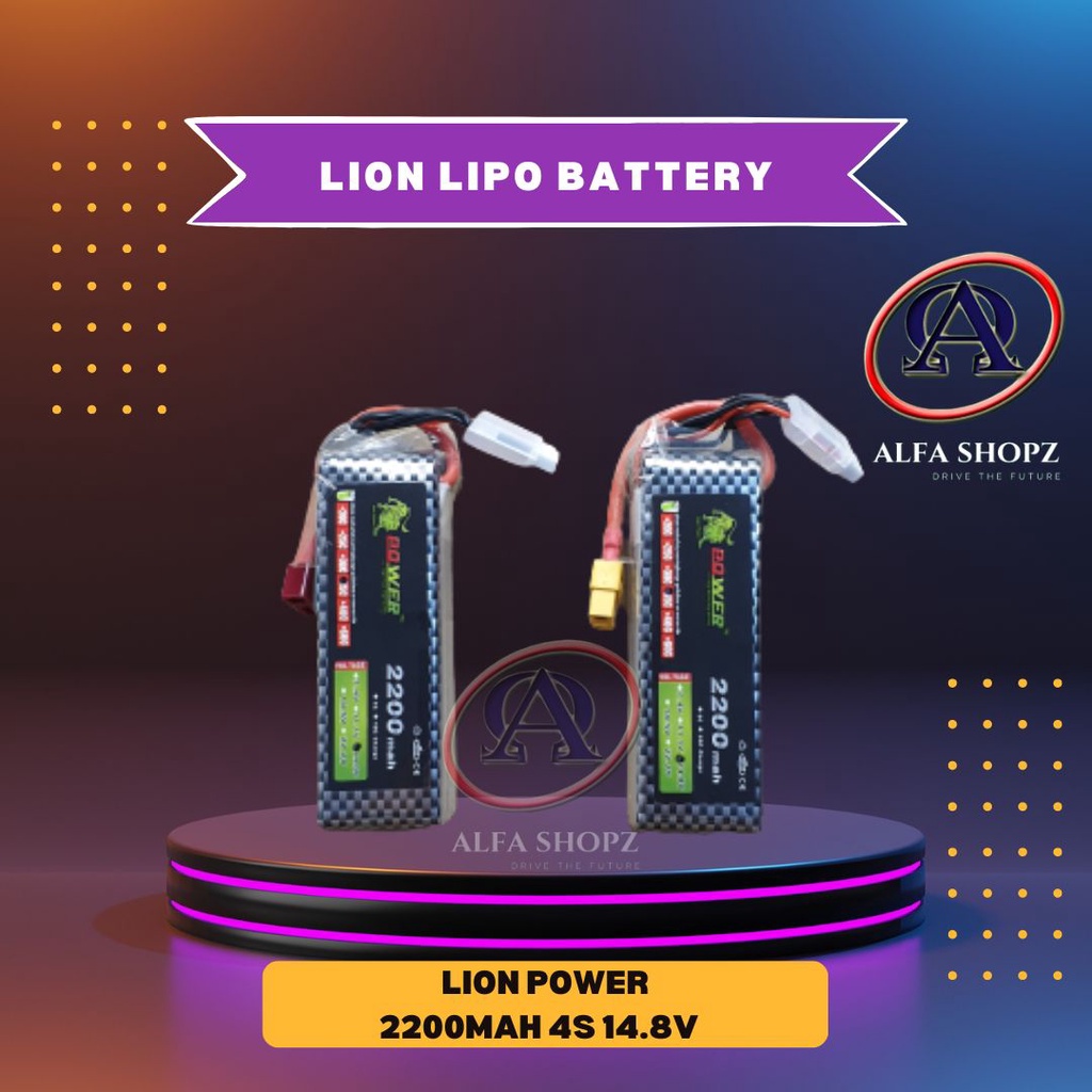 Jual Lion Baterai Battery Lipo 2200mah 4s 148v 40c Lipo Battery