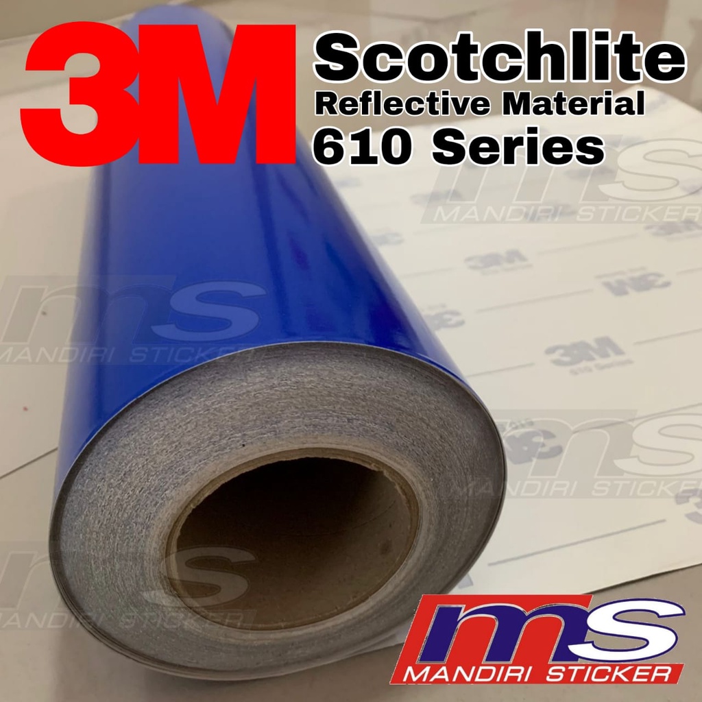 Jual 3M Scotchlite 610 Series Reflective BLUE Sticker 60 cm [METERAN ...