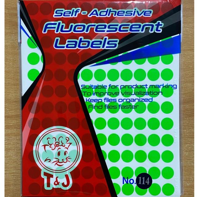 Jual Tom And Jerry Fluorescent Sticker Dot 114 Label Bulat Warna Tandj