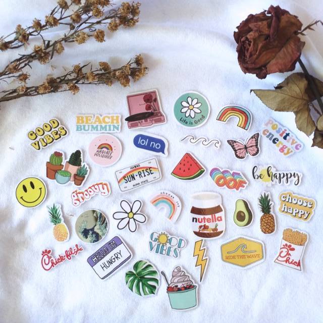 Jual [PROMO] 32pcs Stiker Tumblr HP aesthetic / Stiker Laptop custom ...