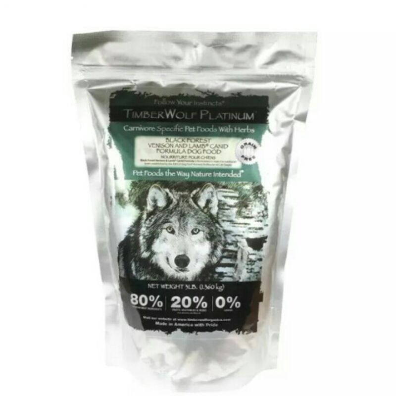 Timberwolf organics lamb and hot sale venison