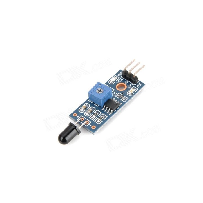 Jual IOT Flame Sensor Api Arduino IR Fire Fighter Robot Module 760nm ...