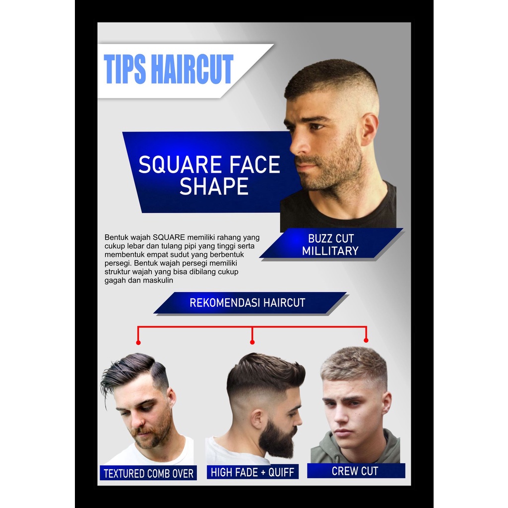 Jual Poster Pangkas Rambut Poster Pangkas Rambut Pria Poster Barbershop ...