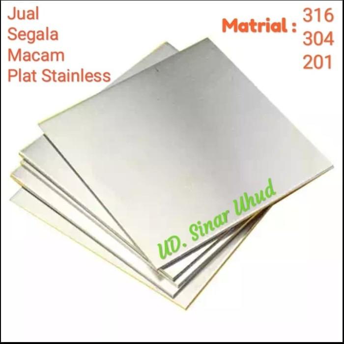 Jual Plat Stainless 304 Tebal 1,5Mm Lebar 250Mm X 300Mm | Shopee Indonesia