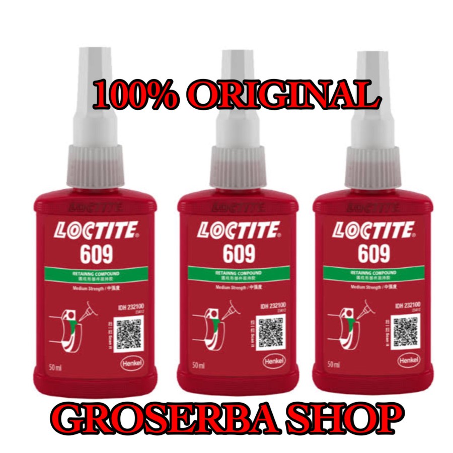 Jual LEM LOCTITE 609 50 ML LEM BEARING LOCTITE 609 50ML Shopee