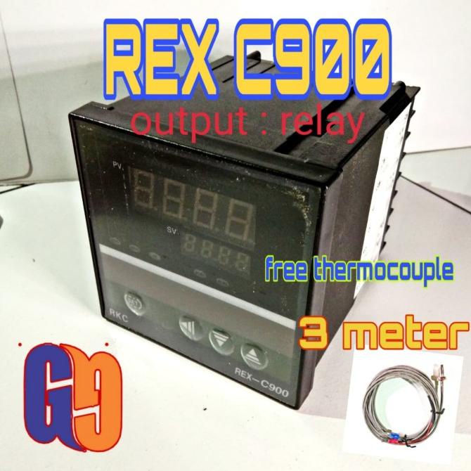 Jual Rex-C900 Temperature Controller Free Cable Rex C900 Thermostat ...