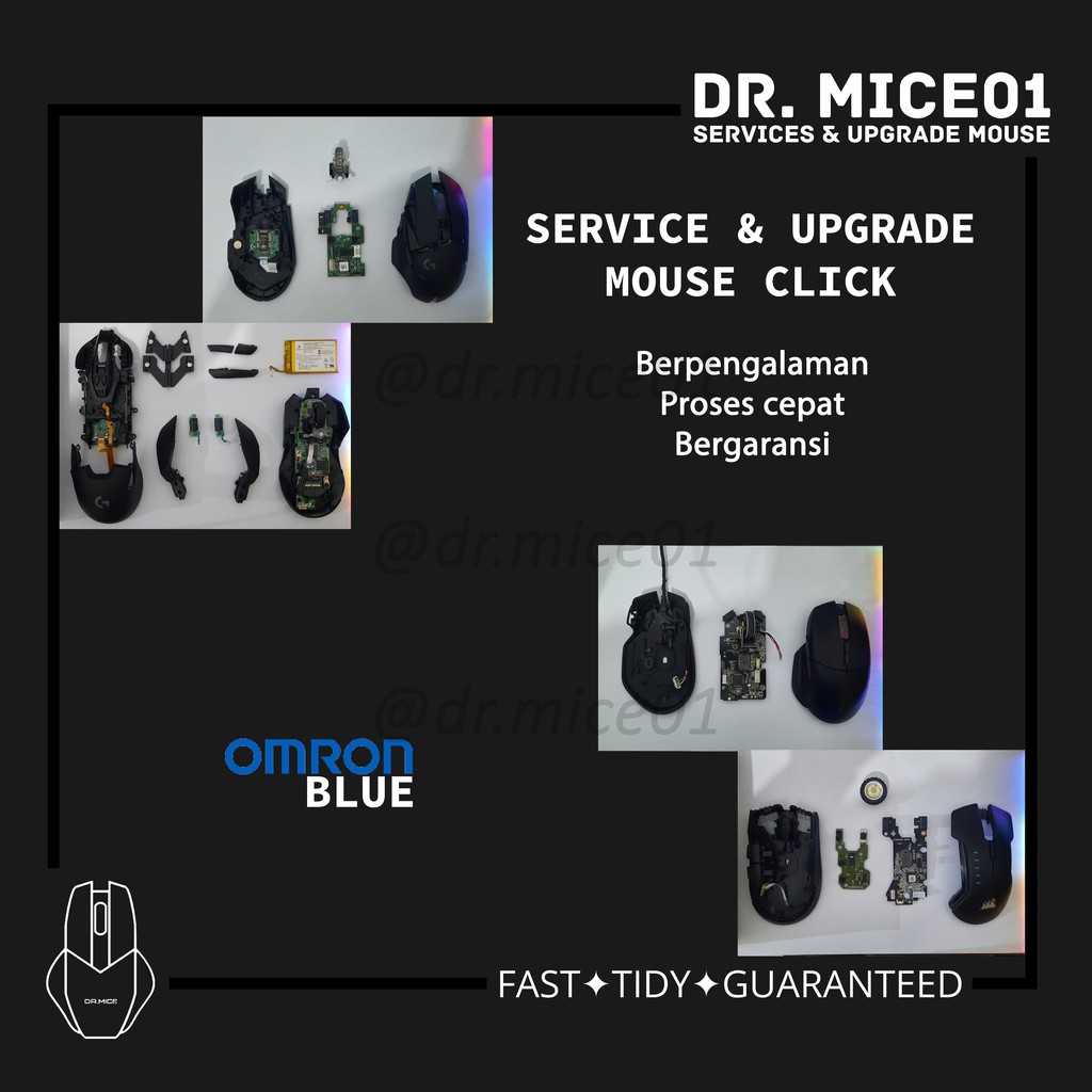 Jual Jasa Service Mouse Rusak Double Click klik mati scroll naik turun ...