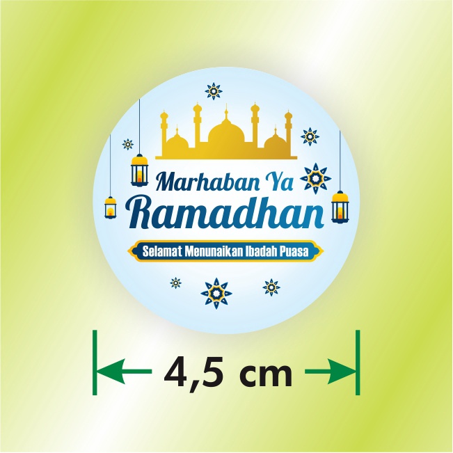 Jual Sticker Label Marhaban ya Ramadhan Stiker Selamat Menunaikan ...