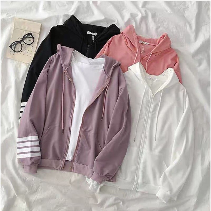 Sweater hoodie store wanita shopee