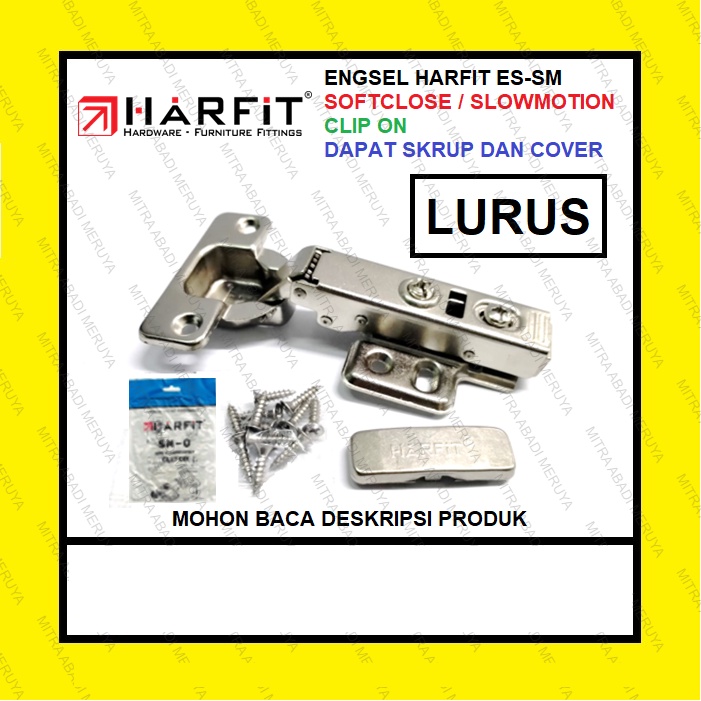 Jual Engsel Sendok HARFIT ES-SM-0 LURUS Engsel Slowmotion | Shopee ...