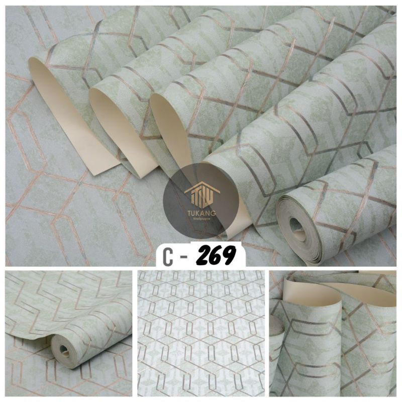 Jual WALLPAPER DINDING VINYL SIMPLE ELEGANT TEBAL BERTEKSTUR DAN TIMBUL