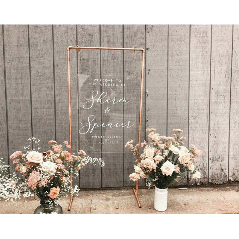 Jual welcoming sign besi standing nama besi gawang besi pergola besi ...