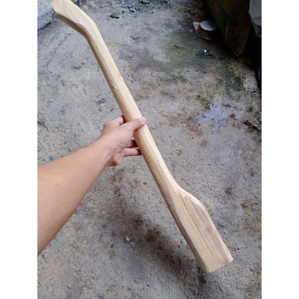 Jual doran joran gagang pacul cangkul kayu jati asli 70cm | Shopee ...