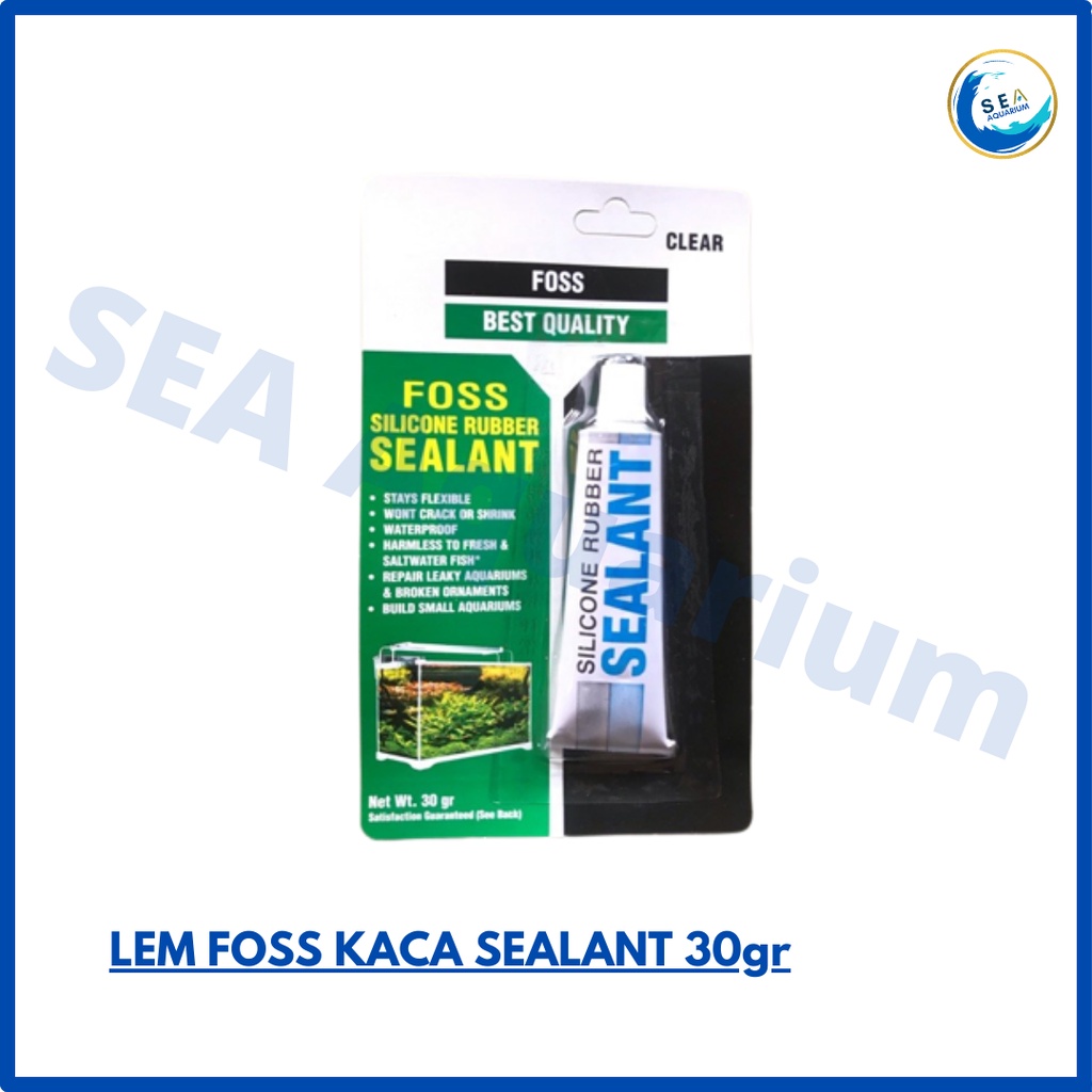 Jual Lem Kaca Aquarium Sealant Foss Silicone Rubber Aquarium Gr Shopee Indonesia