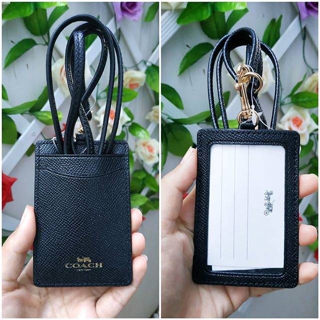 Jual COACH LANYARD COACH ID TAG NAME TAG CARD HOLDER ORIGINAL Shopee