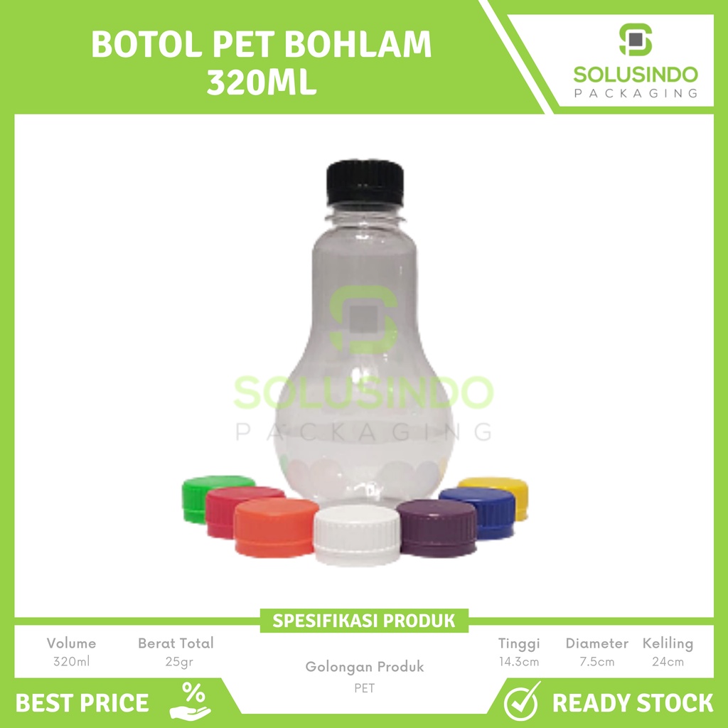 Jual Botol Plastik Bohlam Ml Long Neck Pet Minimal Pcs Shopee Indonesia