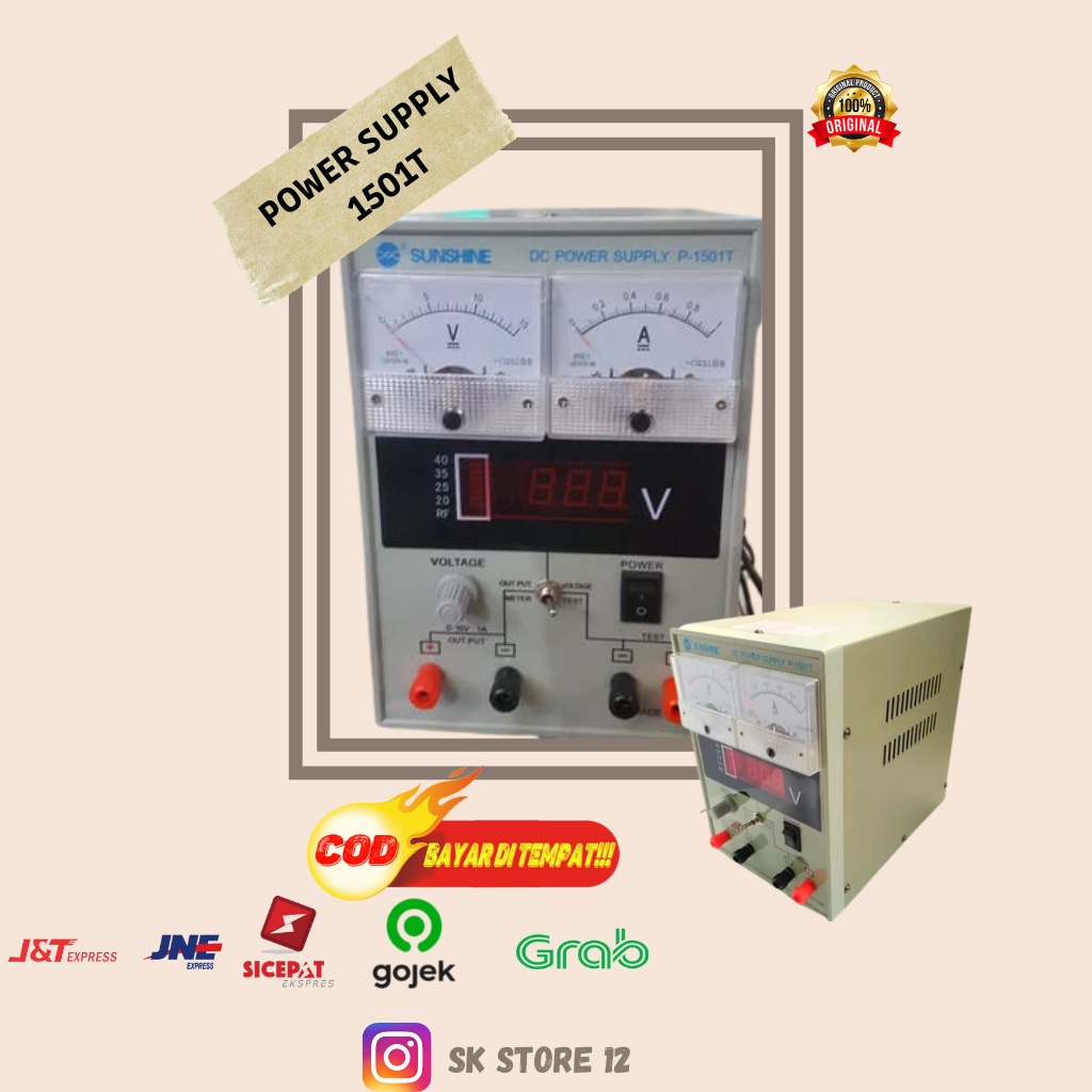Jual Power Supply HP Analog YIHUA 1501T Plus Kabel 1501T Manual 1A 15V