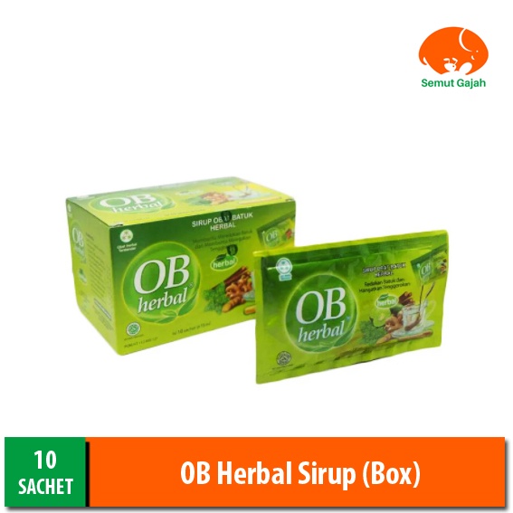 Jual OB Herbal Sirup Box (Isi 10 Sachet) | Shopee Indonesia
