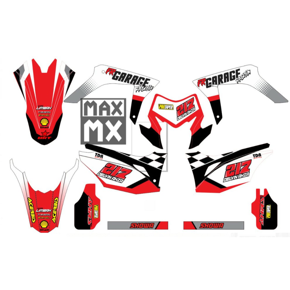 Jual Decal Stiker CRF 150 L Dekal Variasi Sticker Striping Custom Full ...