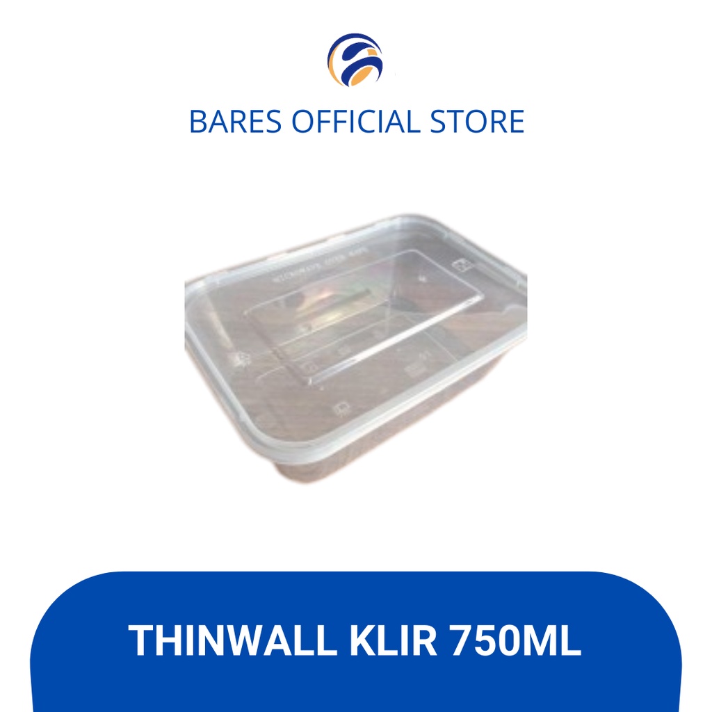 Jual Thinwall Klir Kotak Makan Plastik Isi 25pcs Shopee Indonesia