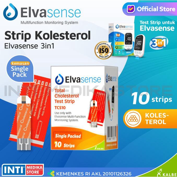 Jual ELVASENSE By KALBE- Strip Refill Kolesterol SINGLE PACK Elvasense ...