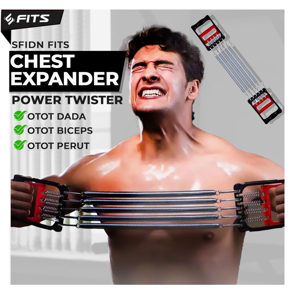 Jual SFIDN FITS Chest Expander Power Twister Alat Latihan Otot Dada ...