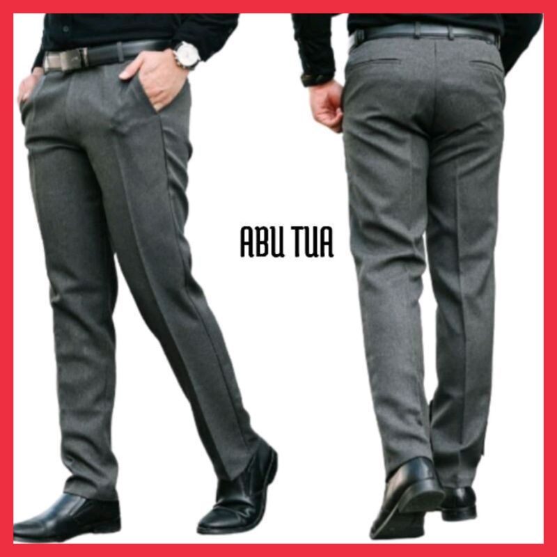 Jual Celana Panjang Kain Formal Slim Fit Pria Shopee Indonesia