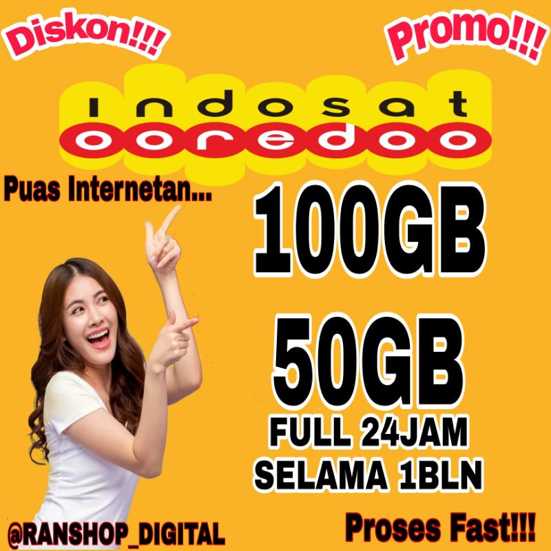 Jual Isi Ulang Kuota Indosat IM3 Freedom Internet Full 150GB 125GB ...