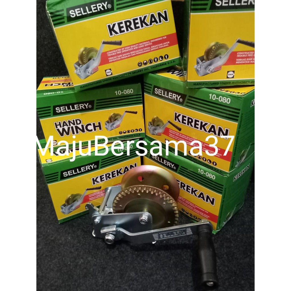 Jual Kerekan tangan manual 544kg / 1200lbs sellery hand winch katrol ...