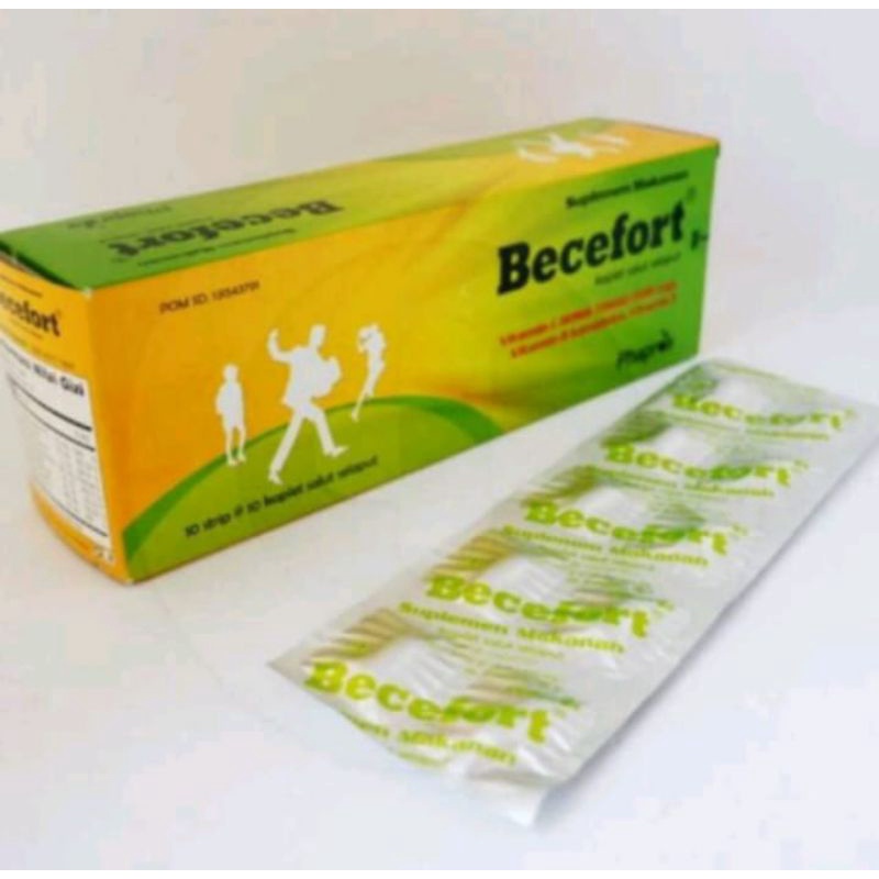 Jual Becefort Multivitamin Strip Isi 10 Tablet | Shopee Indonesia